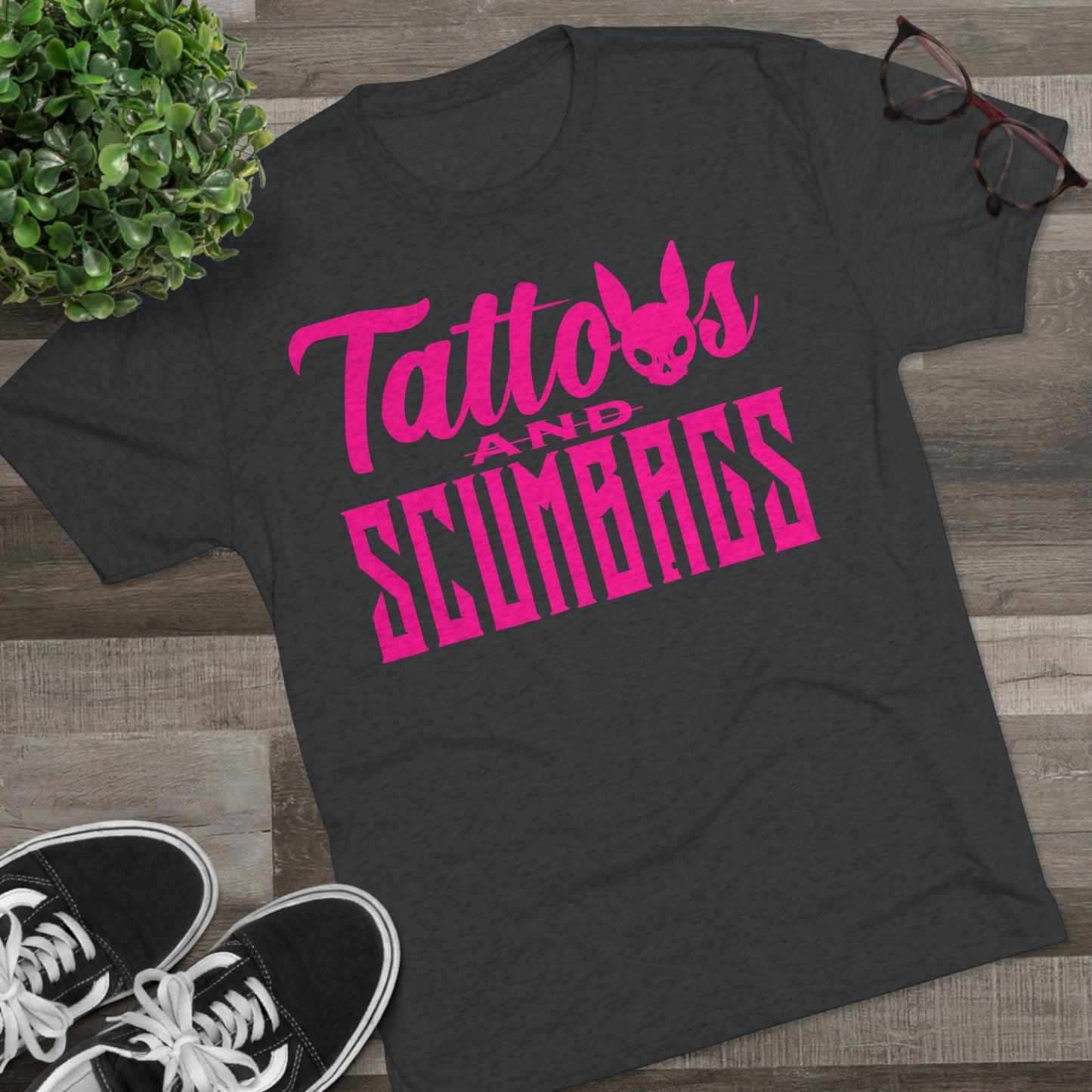 Pink Scumbag Crew Tee