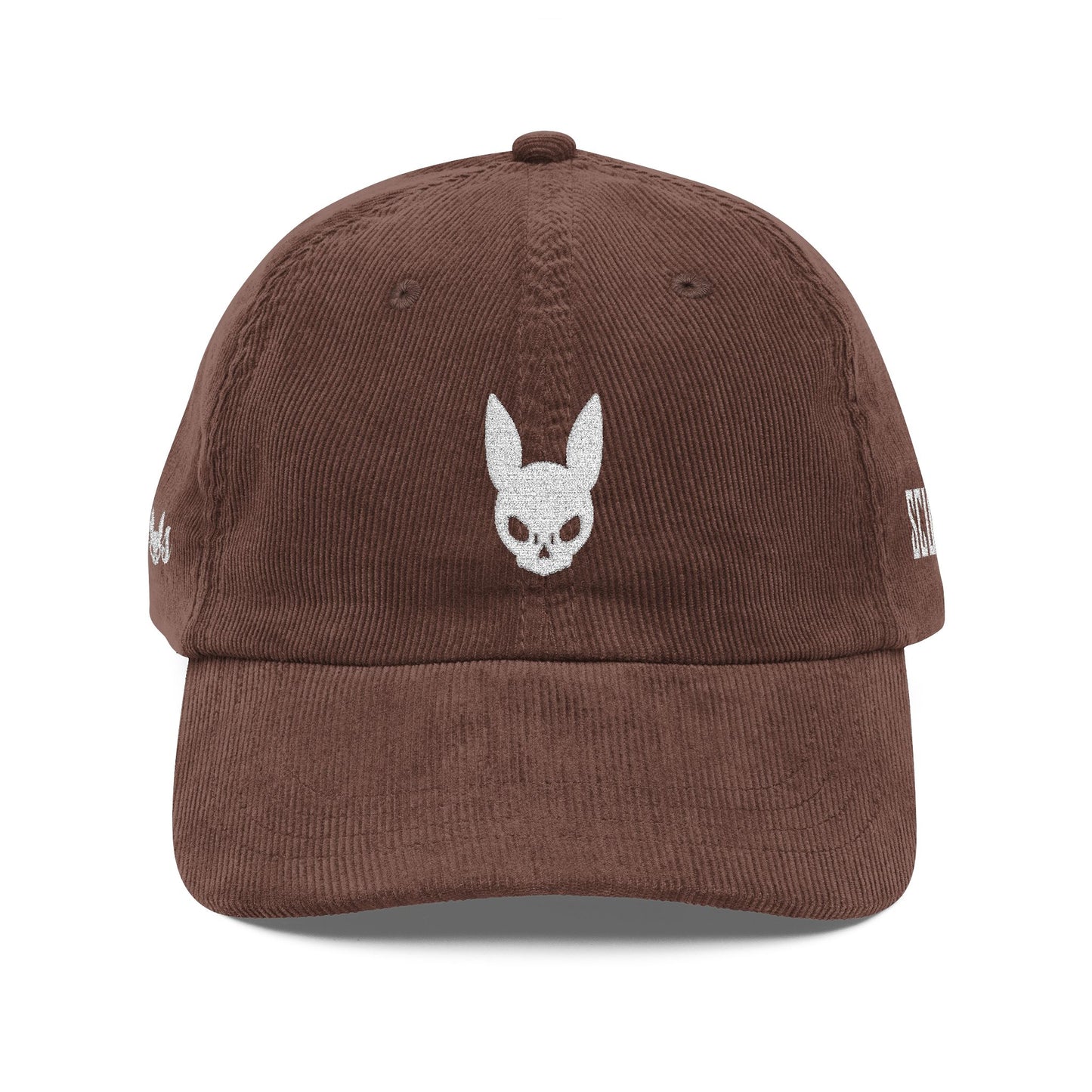 Embroidered Corduroy Scumbag Cap