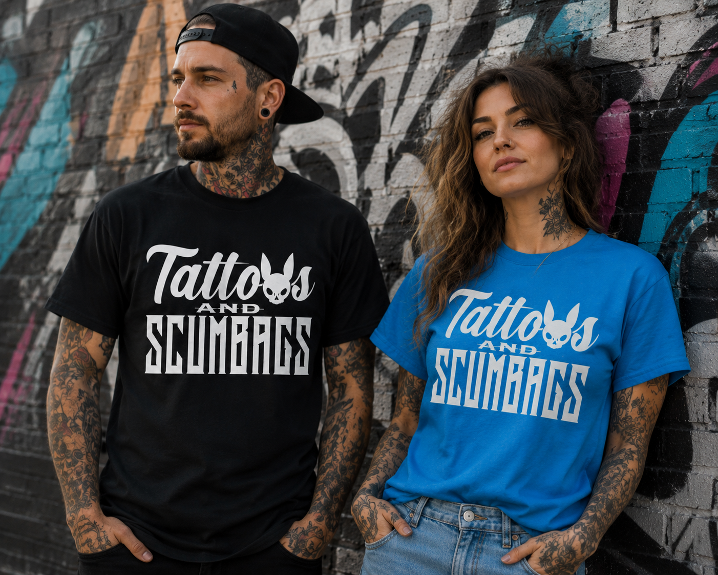Tattoos & Scumbags Original Graphic Tee