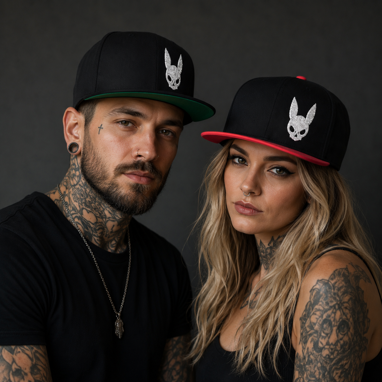 Embroidered White Bunny scumbag Streetwear Hat