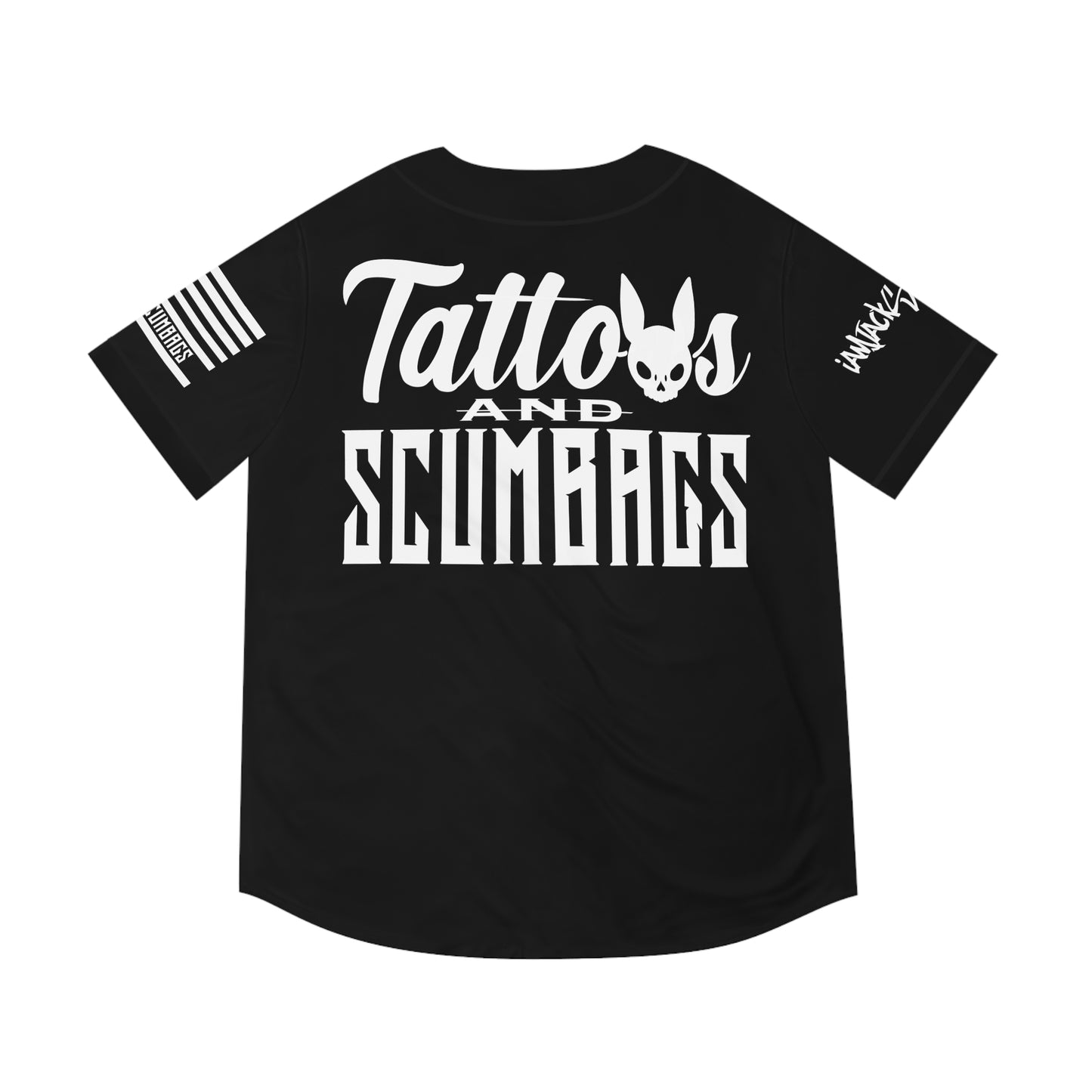 Men's Baseball Jersey (AOP) Scumbag