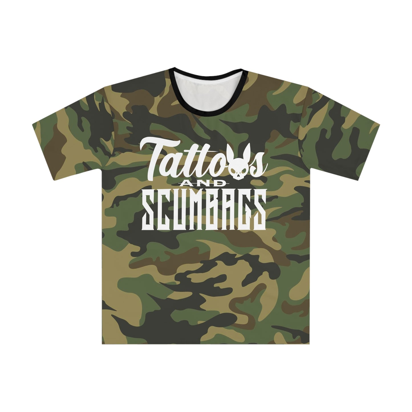 Camo "Tattoos and Scumbags"  Tee