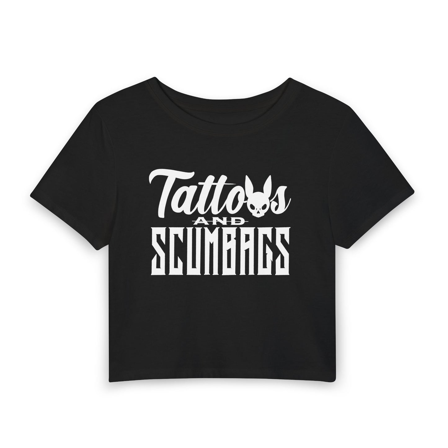 Tattoos and Scumbags Crop Tee
